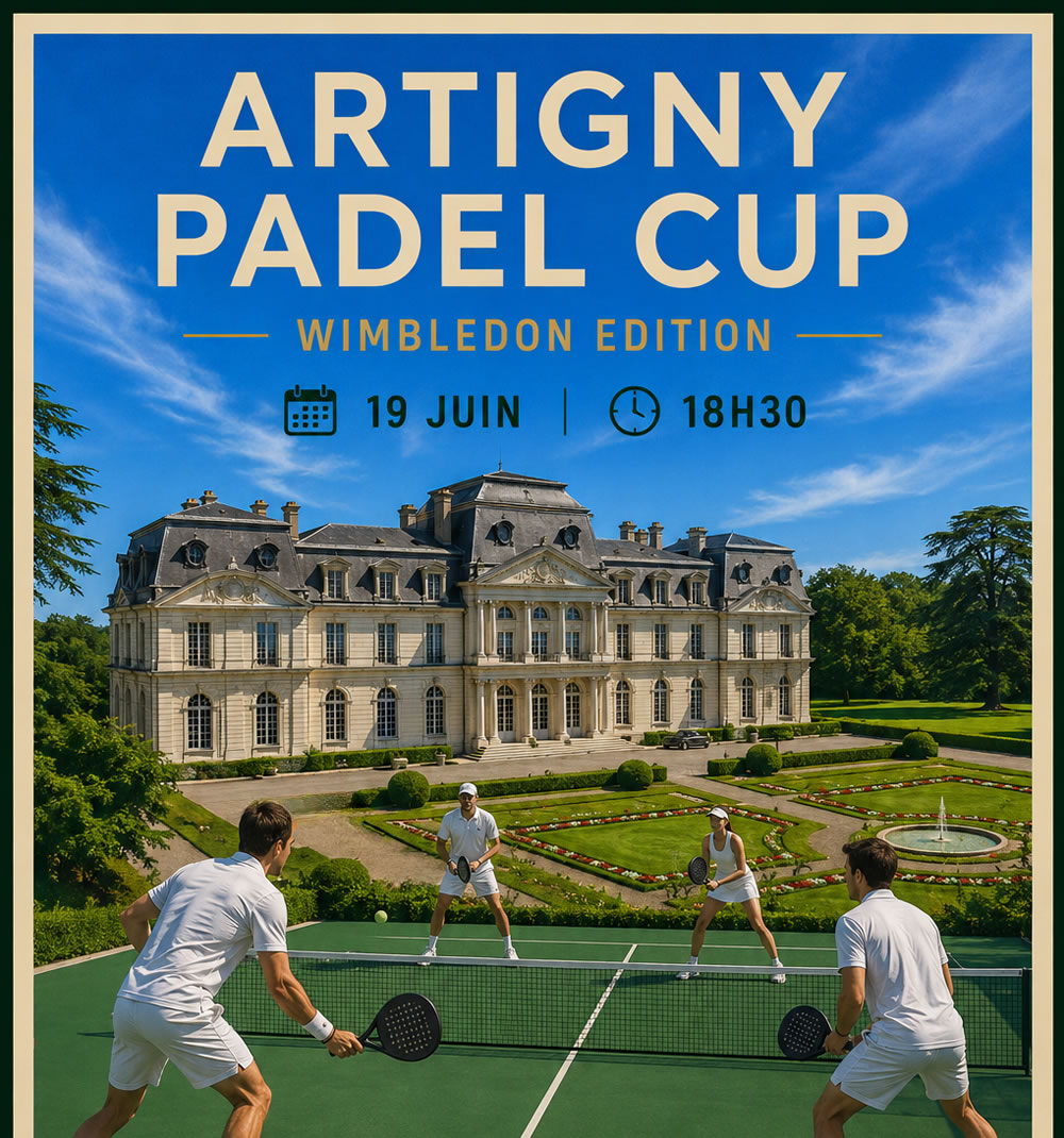 Tournoi padel Artigny 19 juin, édition Wimbledon