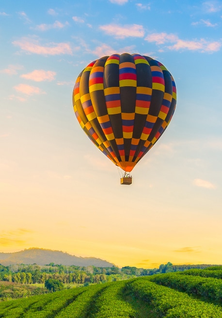 Hot air balloon getaway - 